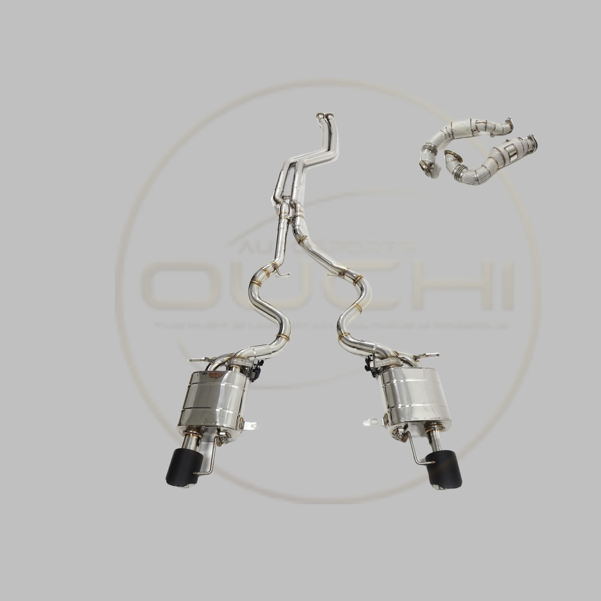 

OUCHI Factory Direct Sales High Performance Catback For BMW 335i E90 Stainless Steel Electronic Valve With Heat Shield Downpipe