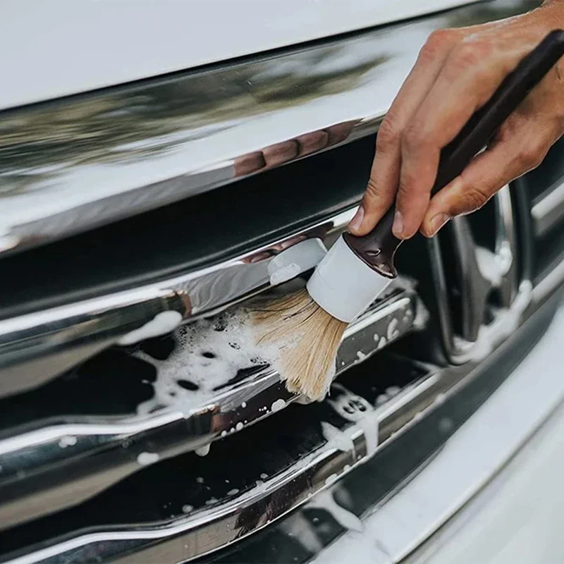 5 قطعة فرشاة داخلية ناعمة ذات شعيرات ناعمة لتنظيف السيارة أداة إزالة الغبار لتنظيف أداة Pnel