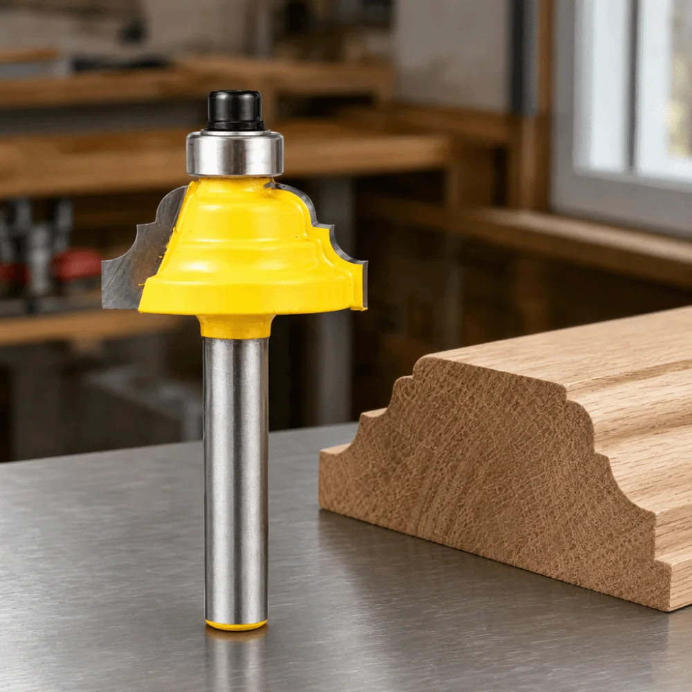 1/4 Inch Shank Roman Ogee Router Bit 1-1/4 Inch Width 5/8 Inch Depth Edge Forming Router Bit Bead Molding Router Bit Cabinetry