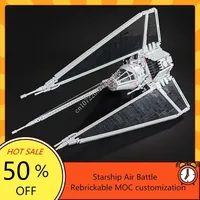 1487PCS MOC Space Battle TIE Phantom Super Fighter Model Building Blocks Technology Bricks DIY Creative Assembly Toys Kids Gifts