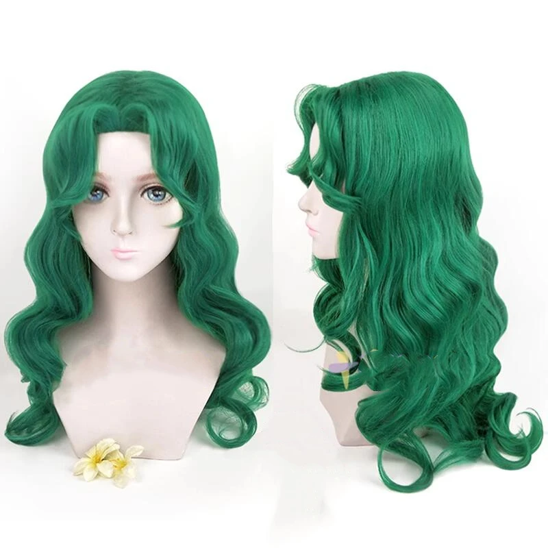 Neue anime tenoh haruka sailor uranus kaiou michiru sailor neptune meiou setsuna sailor pluto cosplay perücke kostüm zubehör