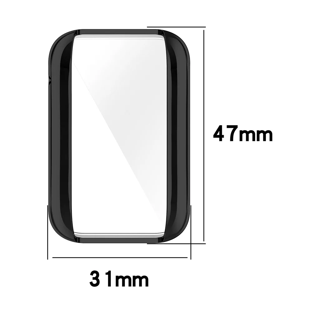 Electroplated TPU Protective Case for Xiaomi Mi Band 7 Pro Full Screen Protector Shell Cover