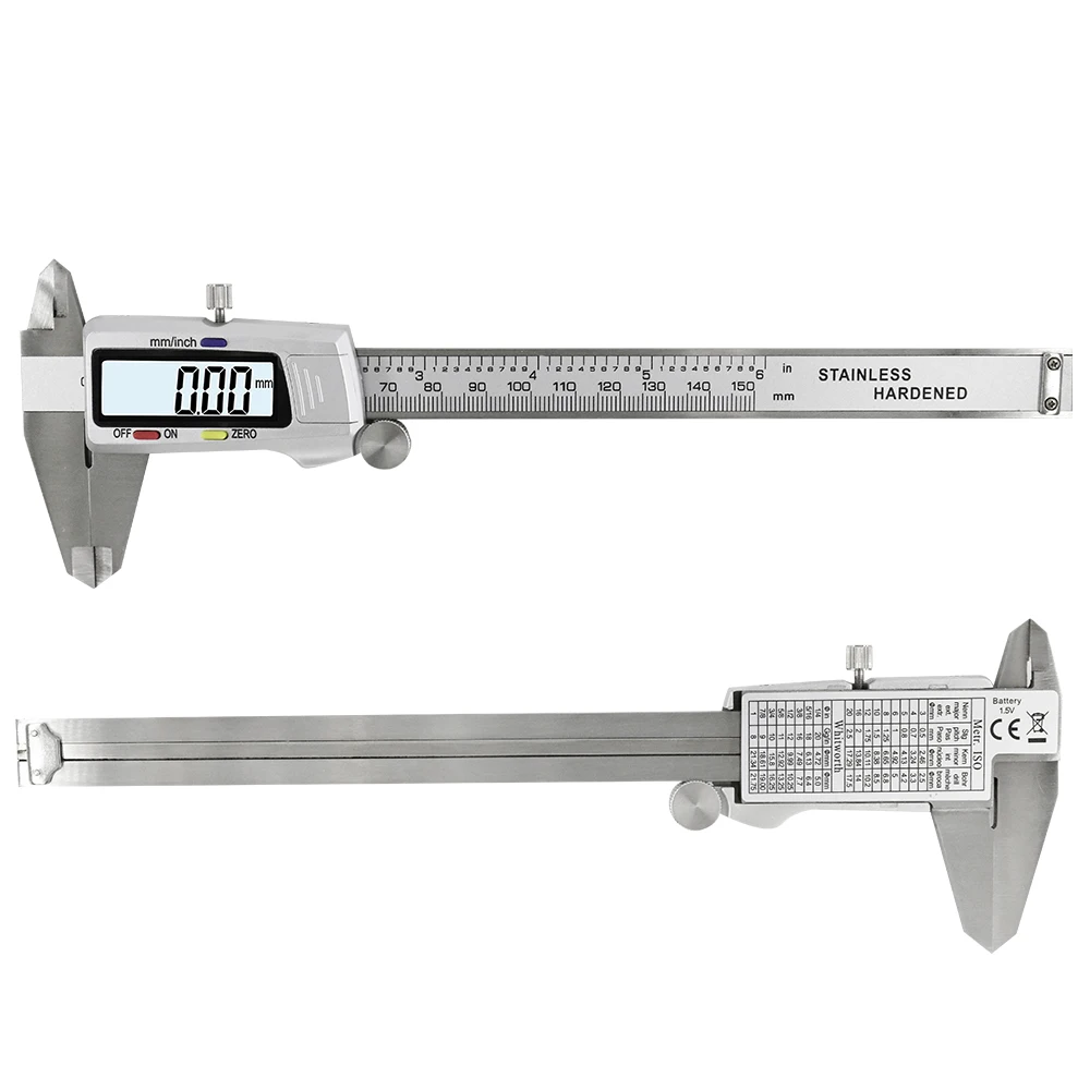 6-Inch 150mm digital calipers Stainless Steel Electronic Digital Vernier Caliper Metal Micrometer Measuring tool CALIPER
