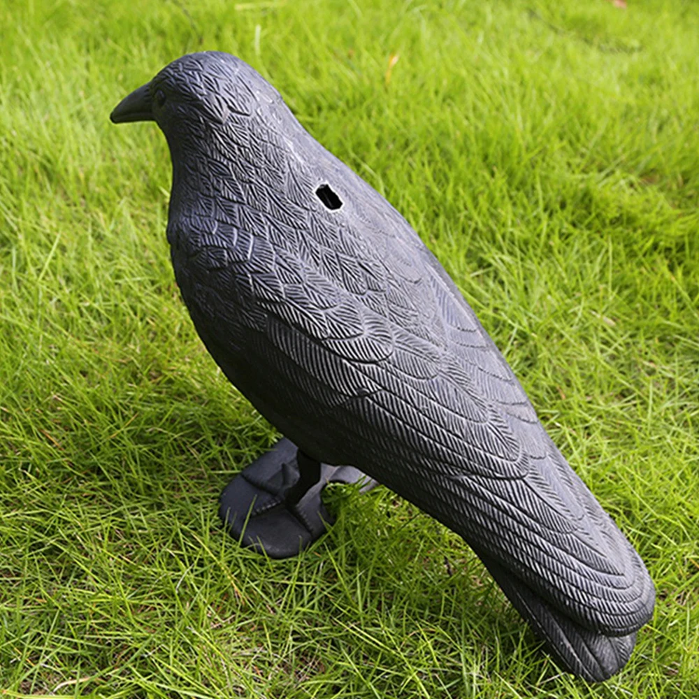 Crow Decoration Props Can Be Used Repeatedly Image Lifelike Halloween Simulation Home Decoration Crafts High Quality Rat Catcher