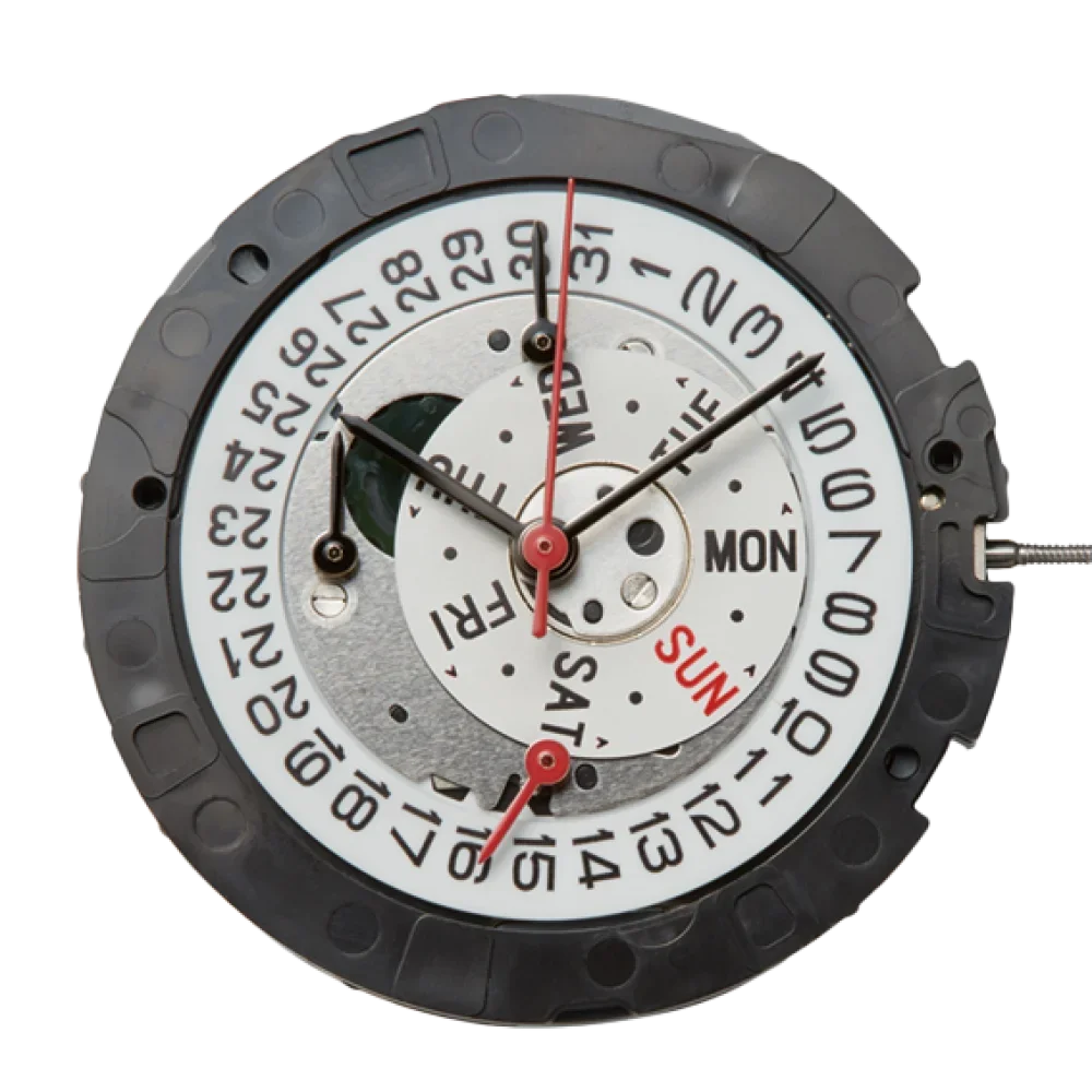 

0S00 Movement Miyota 0S00 Movement Watch Movement Cal.0S00 Chrono hour/min/secDay/Date Chronograph movement.Size:13 1/2'''