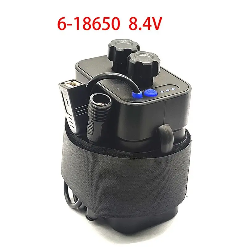 ABGI 18650 Battery Box 6 Slot DIY Mobile Power Case USB 5V Output DC 8.4V Input