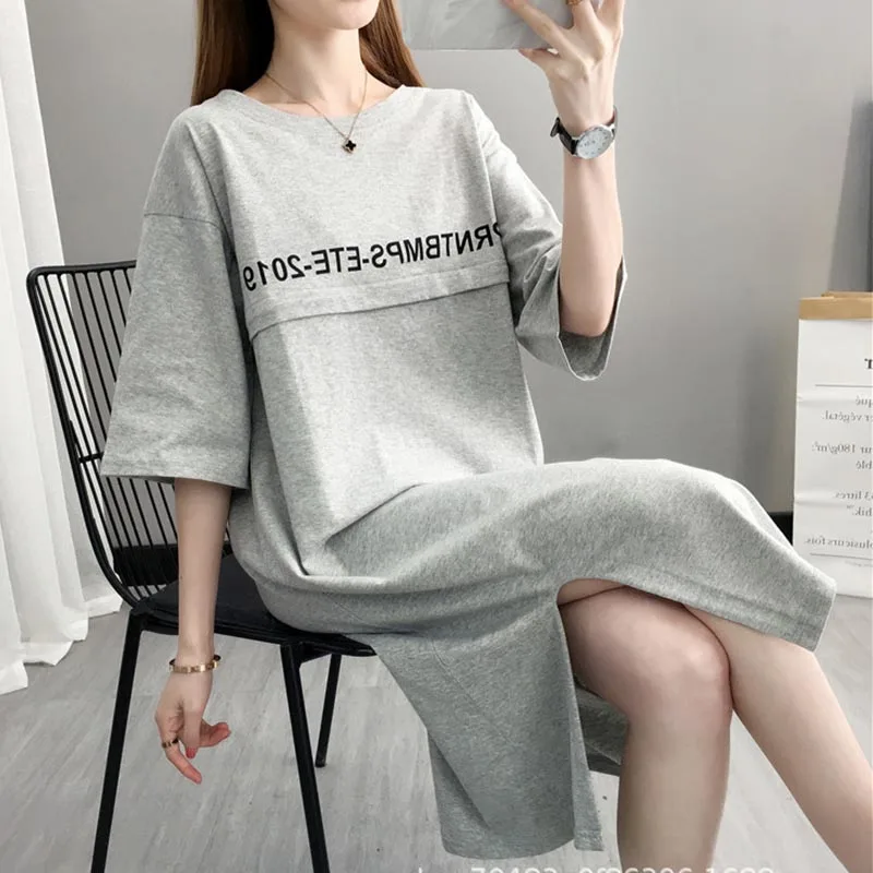 

Maternity Sleeping Clothes Nursing Short Sleeve Robe Nightgowns Breastfeeding Gown Pregnancy Nightwear Maternity Pajama Dress