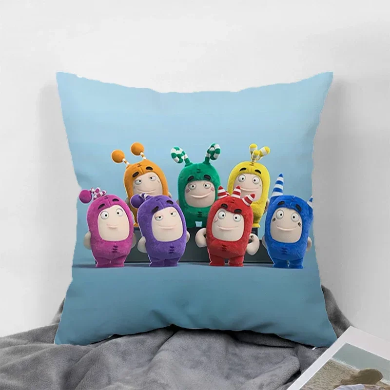 Pillow Covers Decorative Sofa Cushion Cover 45x45cm Oddbods Pillowcase 40x40 Home Decoration Accessories Twin Size Bedding Pilow