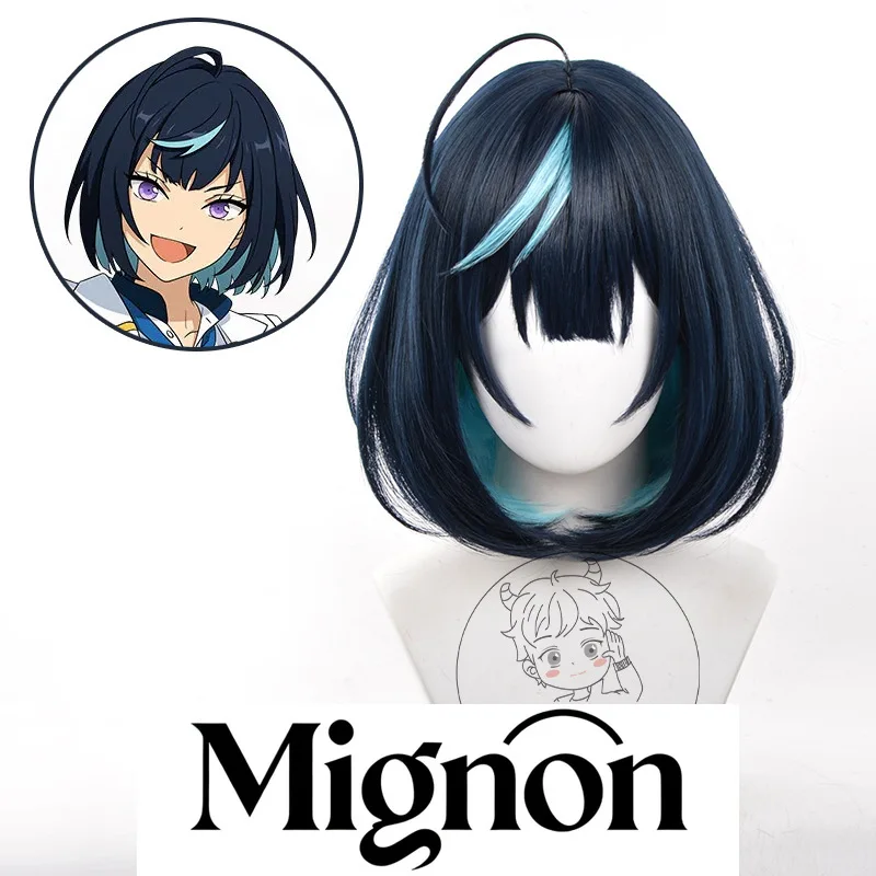 Ensemble Stars 2 Saegusa Ibuki cosplay wig scalp top gradient short hair Halloween gift