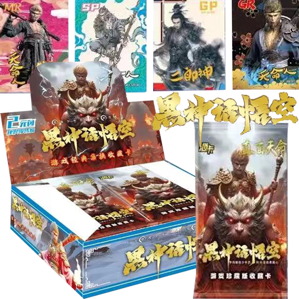 

Black Myth Wu Kong Collectible Cards Popular 3A Games Monkey Sun The Destined One Genuine Peripherals Character Cards Toys Gifts