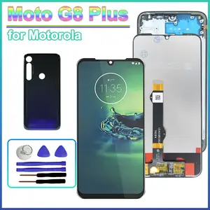 Bilashmart LCD Motorola Moho G8 Plus XT2019 XT2019 2 LCD Display Touch Screen Digitizer Assembly Motorola Moho G8 Plus with Frame