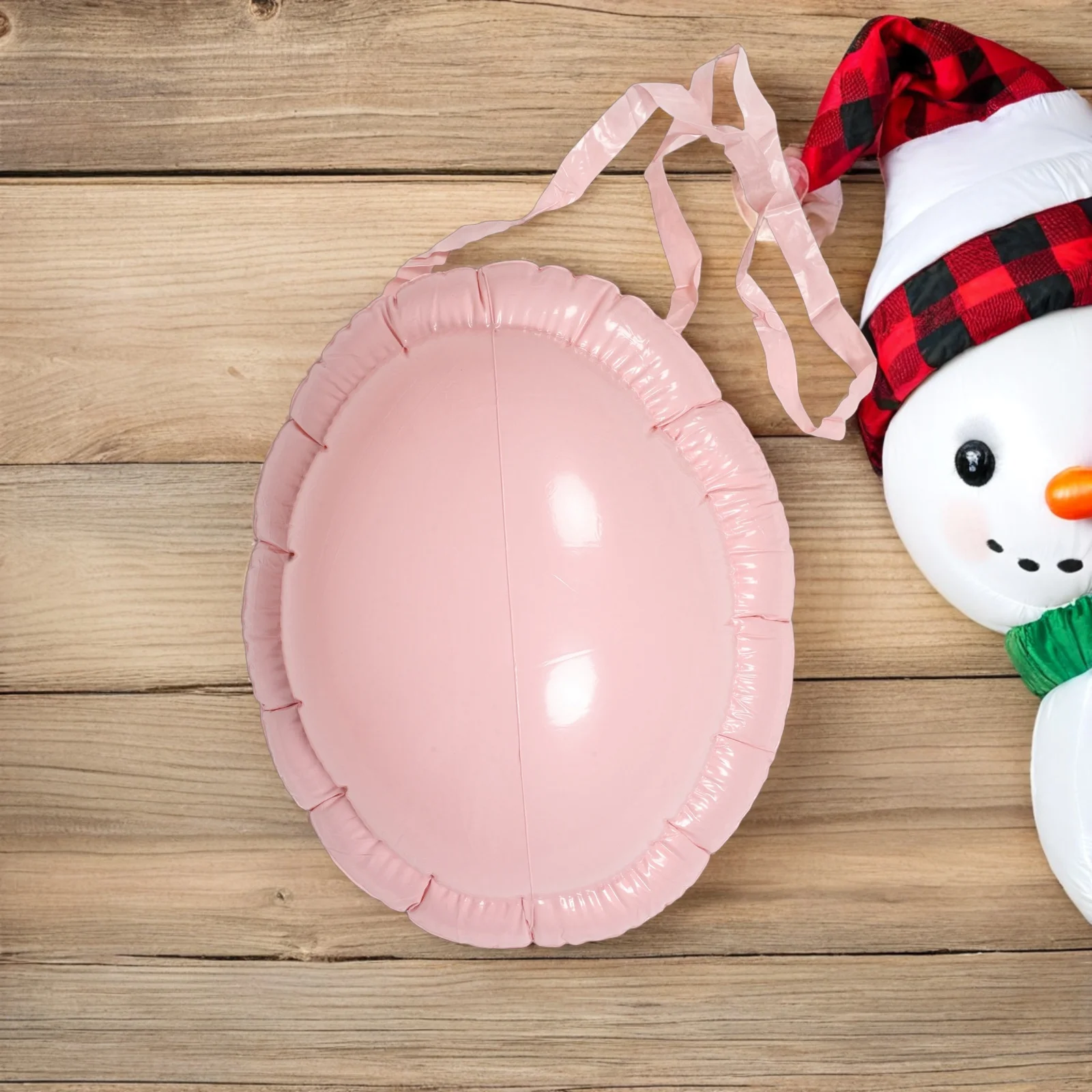 

3Pcs Inflatable Belly Halloween Prop Realistic Santa Big Belly Design for Christmas Party Games Comfortable Neck Strap Fit