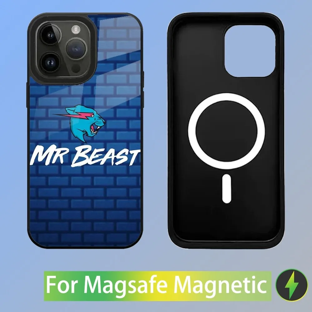 Mr B-Beast Game Phone Case For iPhone 15,14,13,12,11,Plus,Pro,Max Mini Magsafe Magnetic Wireless Charging