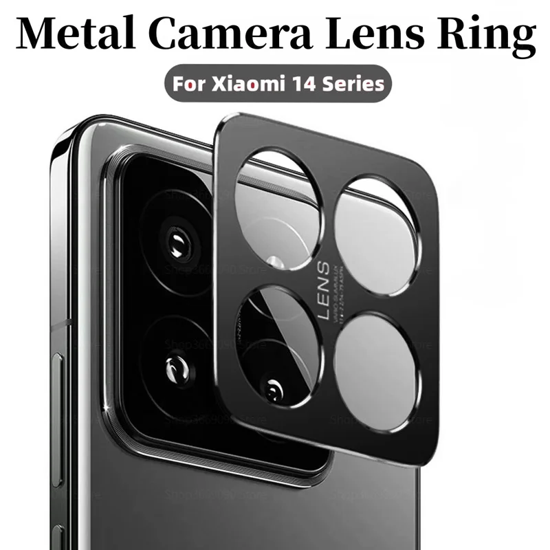 Lens Metal Camera Ring For Xiaomi 14 Pro Aluminum Alloy Back Lens Case For Xiaomi Mi 14 Xiaomi14 Mi14 Pro 14Pro Camera Protector