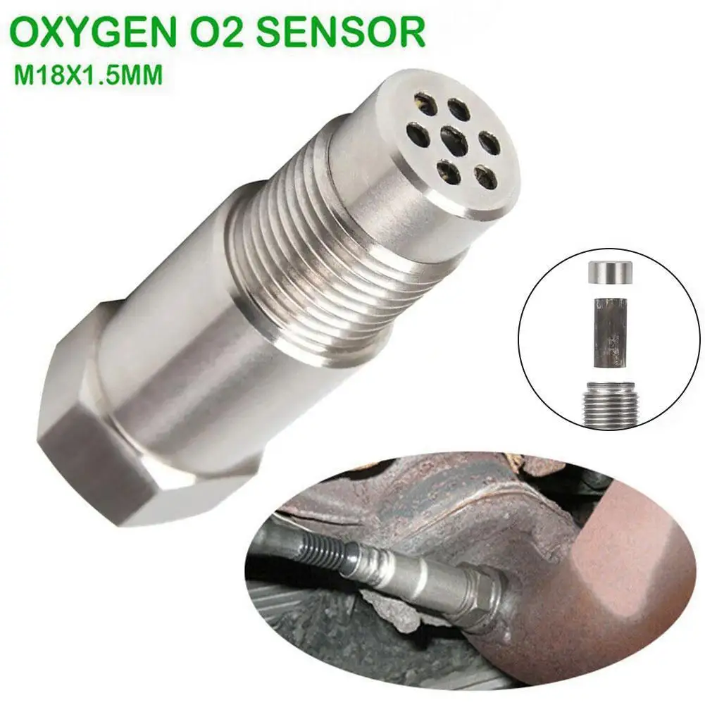 60mm Oxygen Sensor Car Cel Fix Check Engine Light Eliminator Adapter Oxygen M18X1.5 For Off-road Dropshipping P4T9