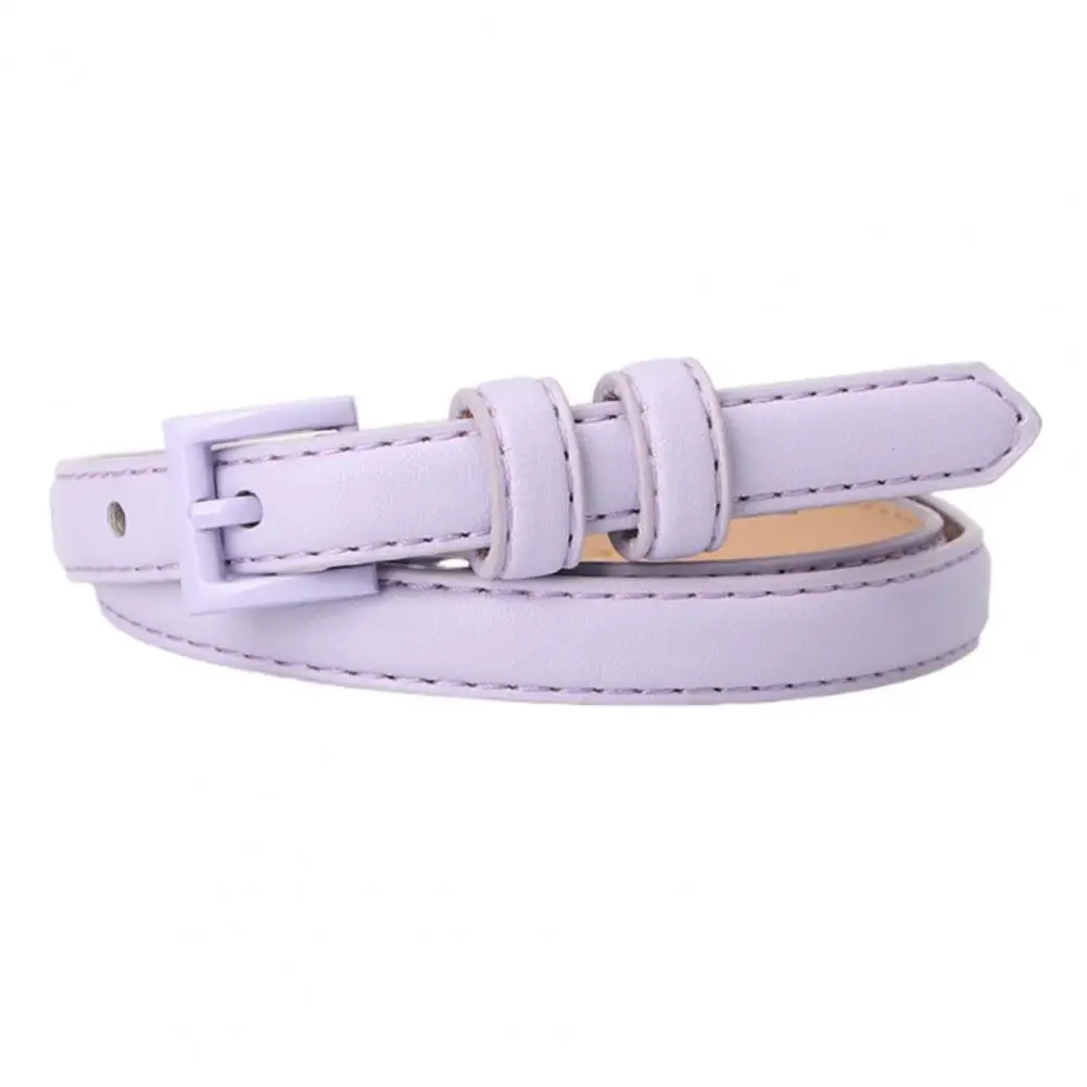 Simple Design Belt Women Belt Stylish Women's Faux Leather Waistband with Adjustable Length Multi Holes Design for Jeans