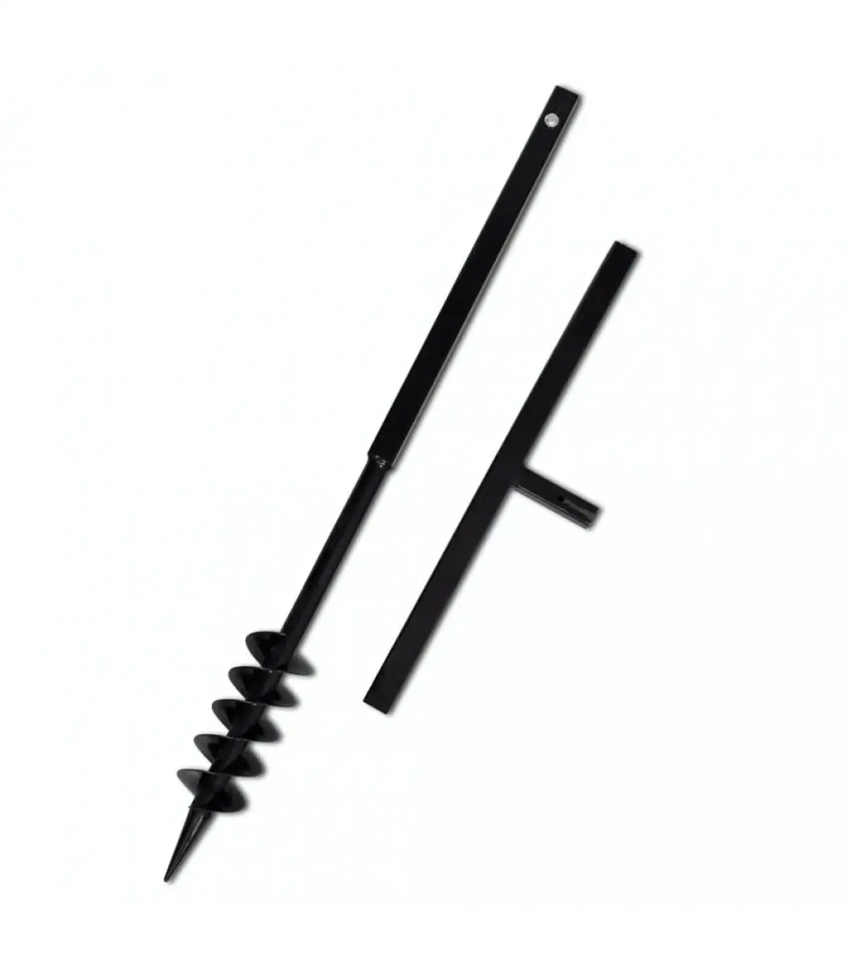 80 mm black steel spiral double handle ground drill helical drill