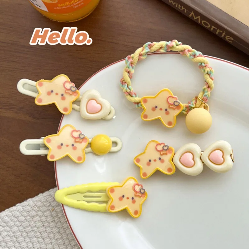 

Cute, Sweet, Star Hairpin, Elastic and Durable Hair, Forehead Bangs Clip, Children's Hair Band, Duck Bill Clip, Headdress.