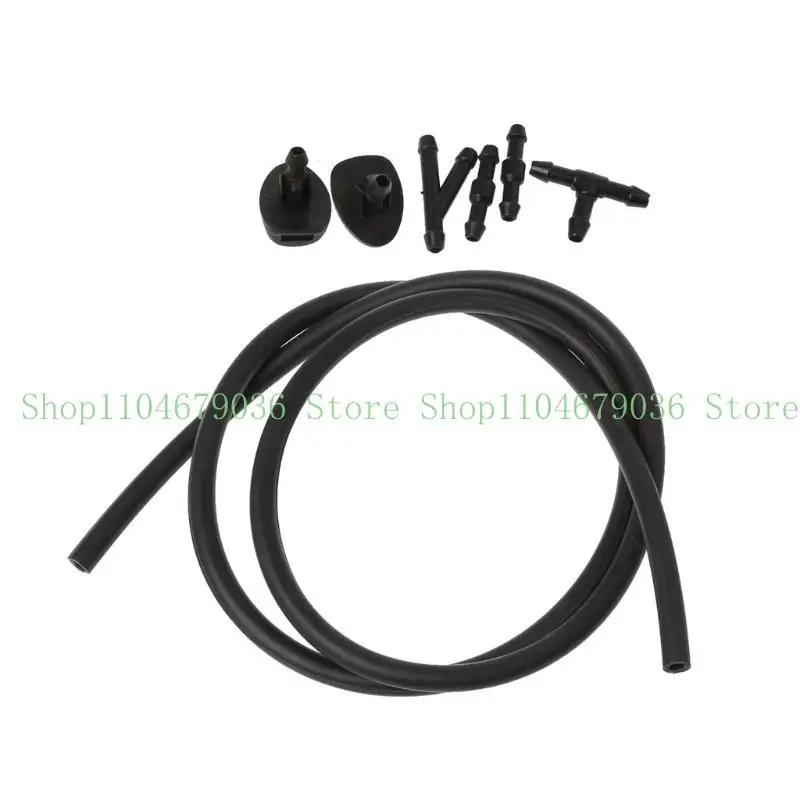 652F High Quality Car Windscreen Water Wiper Nozzle Mist Washer Hose Pipe With Spout Joint For Universal 307 2x