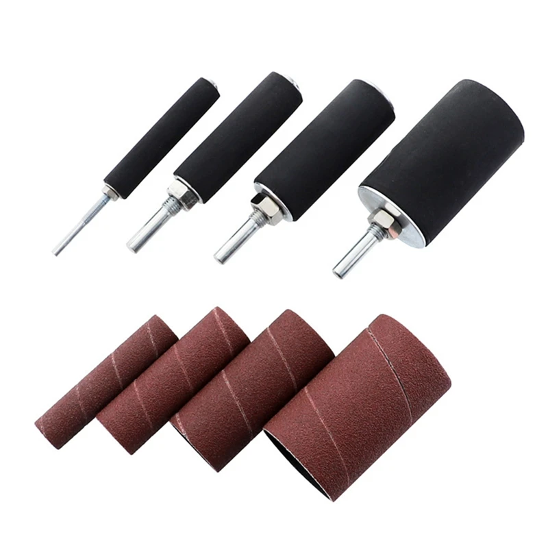 Hot Sale Drum Sander Kit Sanding Belt Sandpaper With Spindle Case For Drill Press Rotary Tools