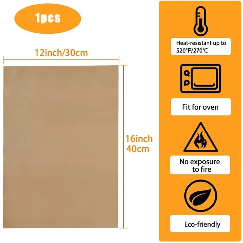 1/2/7Pcs Oven Mat Microwave Oven Mat Glass Fiber High Temperature Resistant for Bottom of Your Oven or Any Type of Barbecue