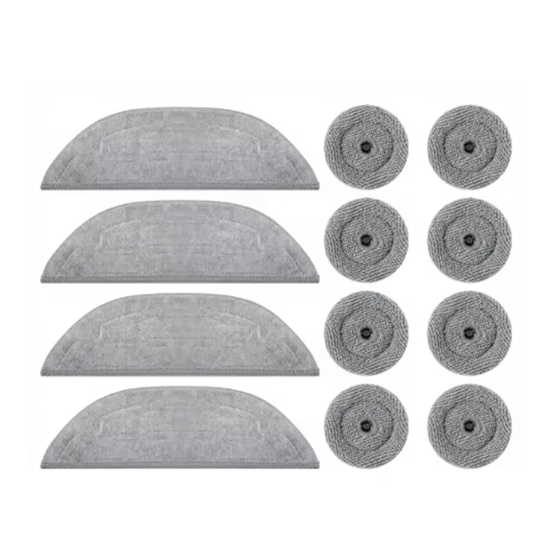 ABAE-repuestos de almohadillas de fregona para Roborock S8 Maxv Ultra/ G20S Robot aspirador paño de mopa antibacteriano trapo redondo