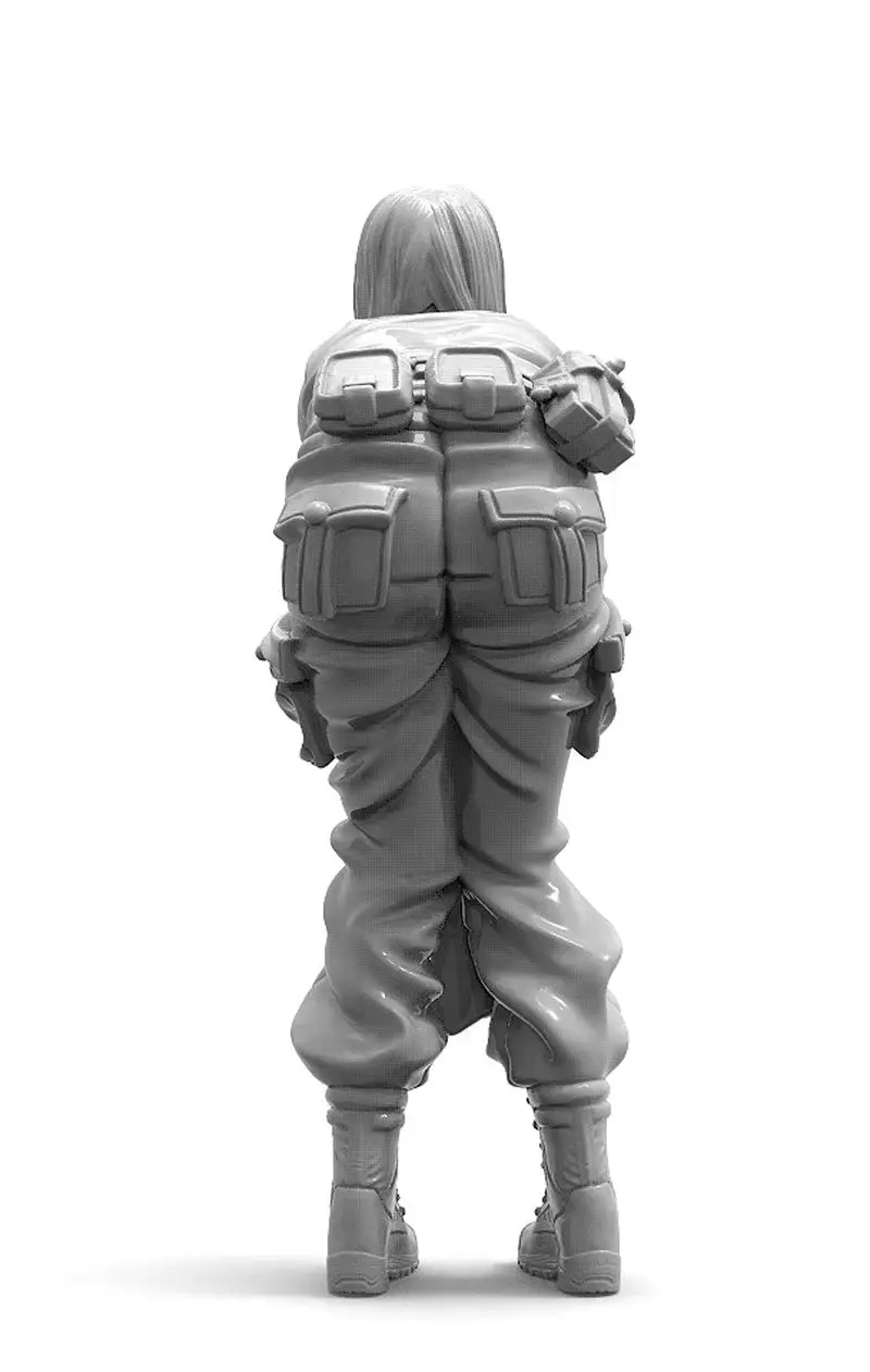 1/24 الراتنج شخصية كامل الجسم أطقم منمذجة Urbana فتاة عمل Gk الأبيض نموذج تمثال لعبة المفككة وغير مصبوغ