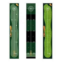 Alfombrillas de práctica de Golf antideslizantes con marca de distancia, alfombrilla verde de fibra de poliamida portátil, cojín para golpear