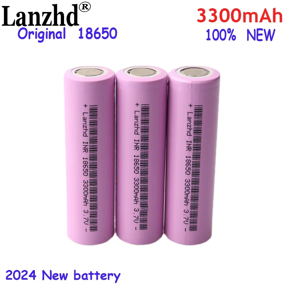 

3pcs 18650 battery 3.7V 17A current Rechargeable battery 3300mah Li ion lithium batteries For DIY 12V battery pack