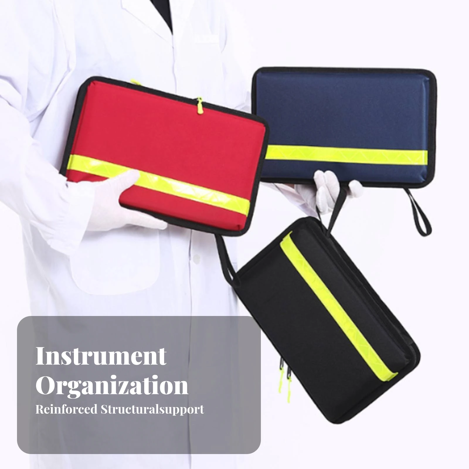Soft-Sided Medical Organizer Waterproof Medical Organizer with Compartments Emergency Kit Storage Bag Compact view 5