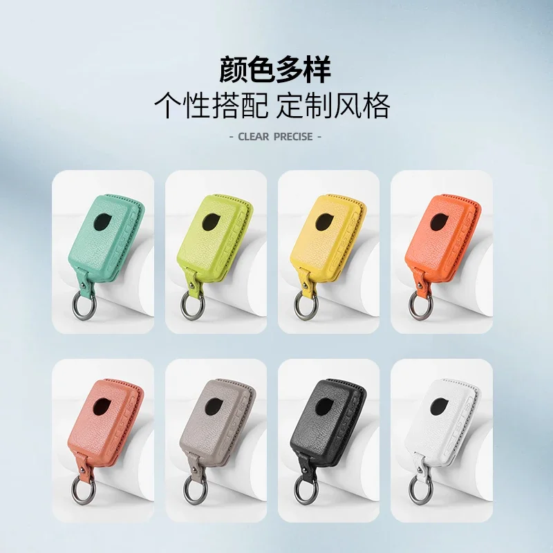 goatskin car key case shell cover For Volvo XC60 XC40 XC90 S90 V60 S60 V90 T5 T6 T8 Polestar 1 Polestar 2 Protection AccessorIy