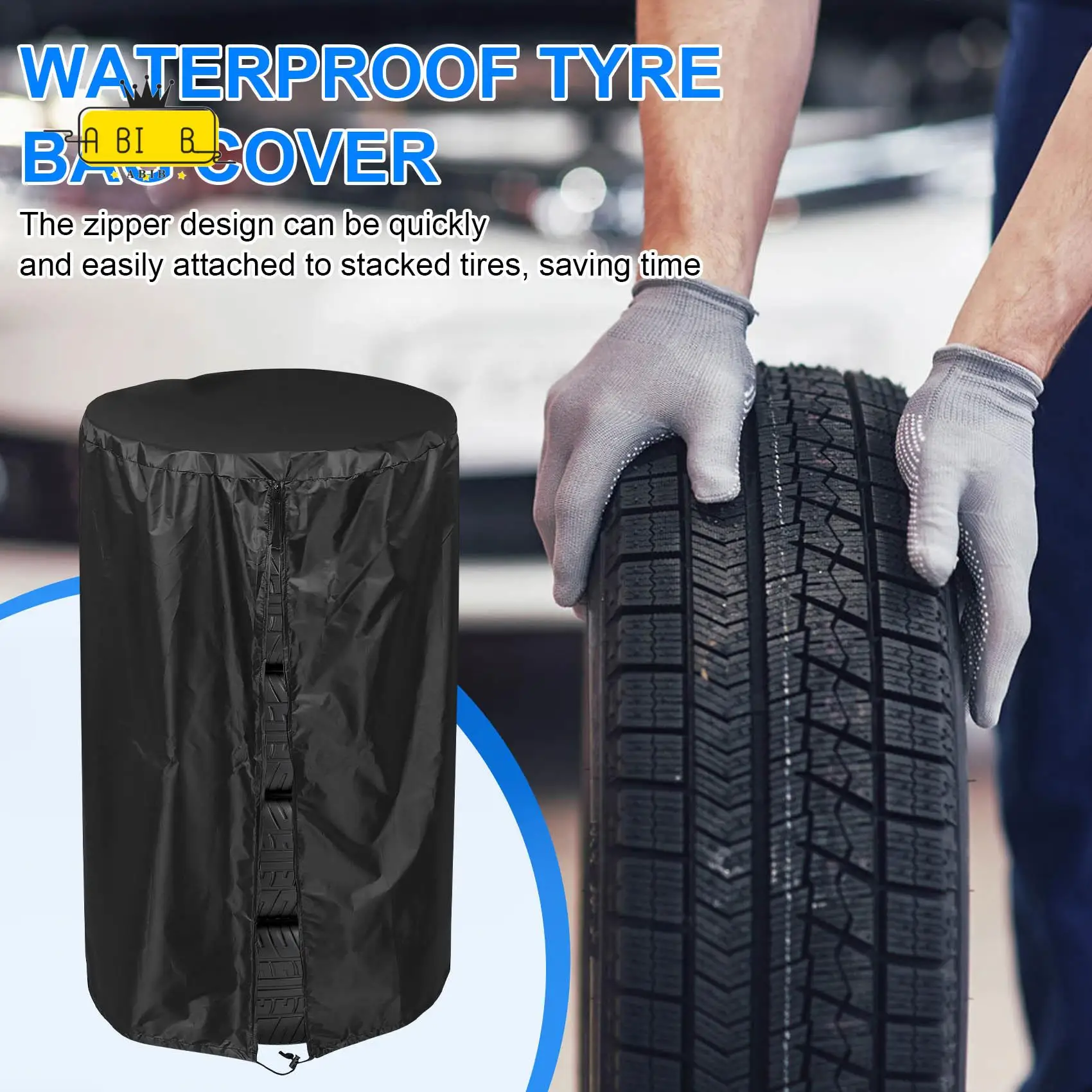 

ABIB -Waterproof Universal Tyre Bag Cover Wheel Cover Spare Wheel Car Tyre Cover Dust Protection For Trailer Motorhome Truck