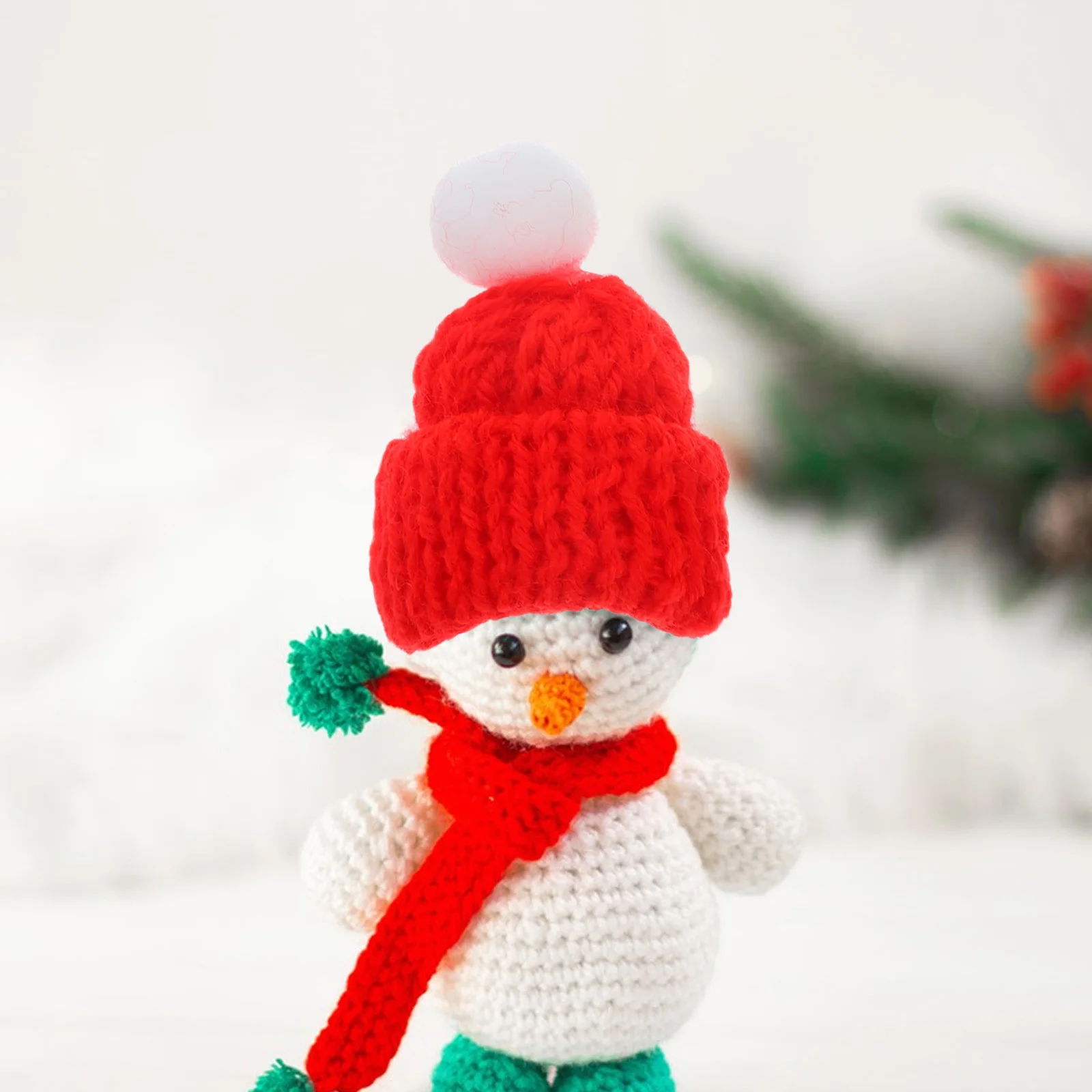 

DIY Mini Knitting Hats Festive for Crafts Ornaments Knitted Christmas Decorations