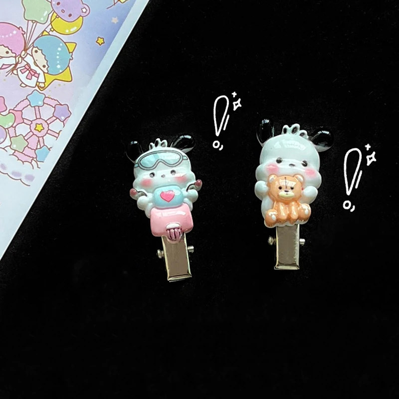 Kawaii Anime Pochacco Haarclip Schattige Cartoon Haarspeld Side Bang Clips Haarspeldjes Voor Meisjes Mooie Haar Accessoires Geschenken