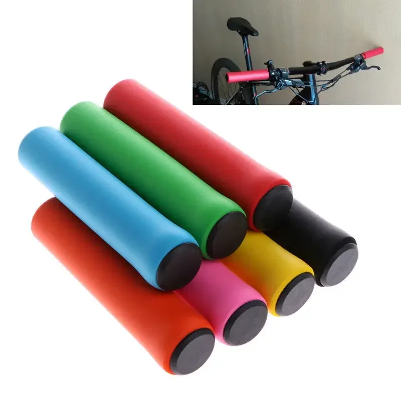 

Outdoor MTB Mountain Bike Handlebar Grips Cover Anti-slip Strong Support Grips Bicycle Handle Silicone Cycling Bicycle Grips
