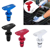 Aluminum Car Oil Dipstick Pull Handle Accessories For SsangYong Actyon Turismo Rodius Rexton Korando Kyron Musso Sports