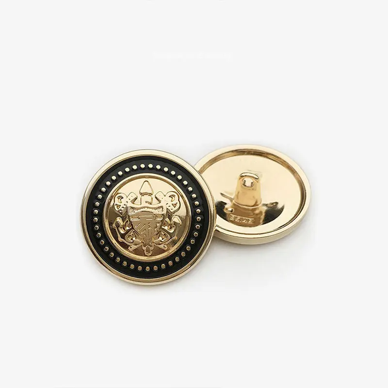 10 Stück 15–25 mm goldweiße Metallknöpfe für Damen, Mantel, Bluse, Nähzubehör, IDY, handgefertigte Schnalle, Designer-Verschlüsse, neue Schnalle – Detail 7