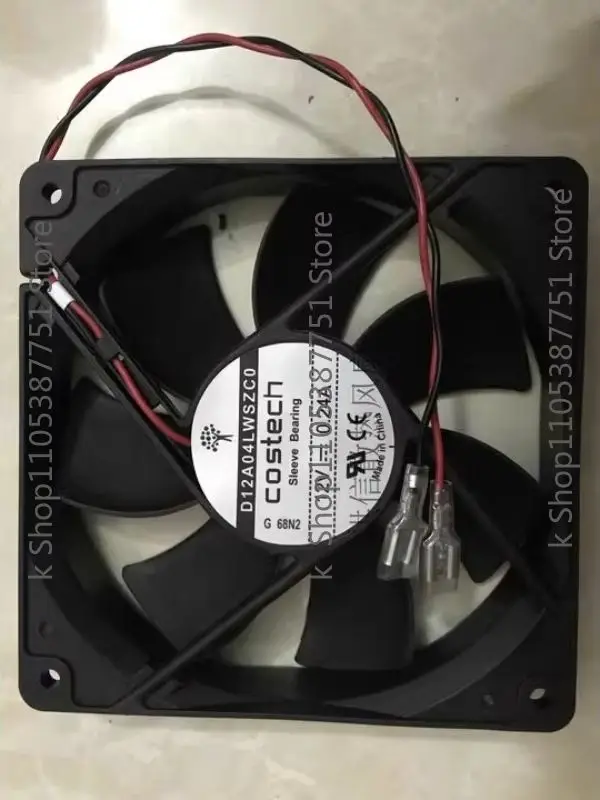 D12A04LWSZC0 ， New Cooler Fan for COSTECH Sleeve Bearing 12025 D12A04LWSZC0 12V 0.24A Cooling Fan 120X120X25MM
