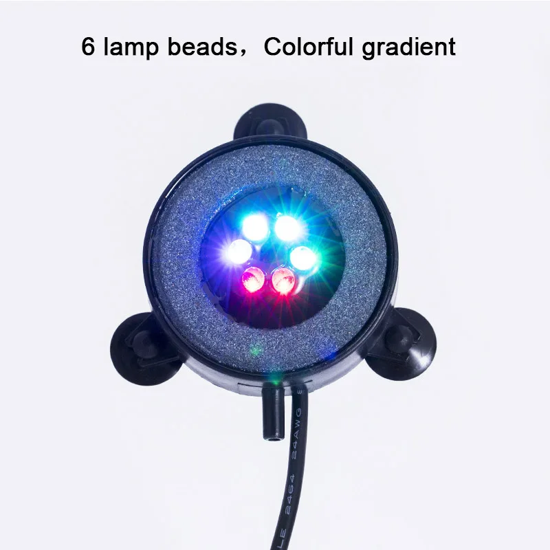 LED Aquarium Air Bubble Light Fish Tank Light เปลี่ยนสีสันสำหรับ Aquarium ดำน้ำโคมไฟถังปลาตกแต่งโคมไฟ