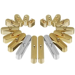 10pcs/lot Alloy Metal Crimp End Caps Leather Cords End Tip Clasps Bracelet Necklace Connections For DIY Jewelry Making Supplies