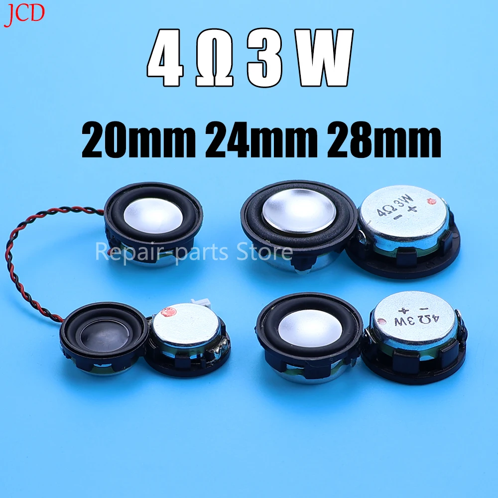 1 piece 20/24/28MM 4 Ohm 3 Watt Full Range Speaker Neodymium Loudspeaker DIY Round Bluetooth-compatible Speakers