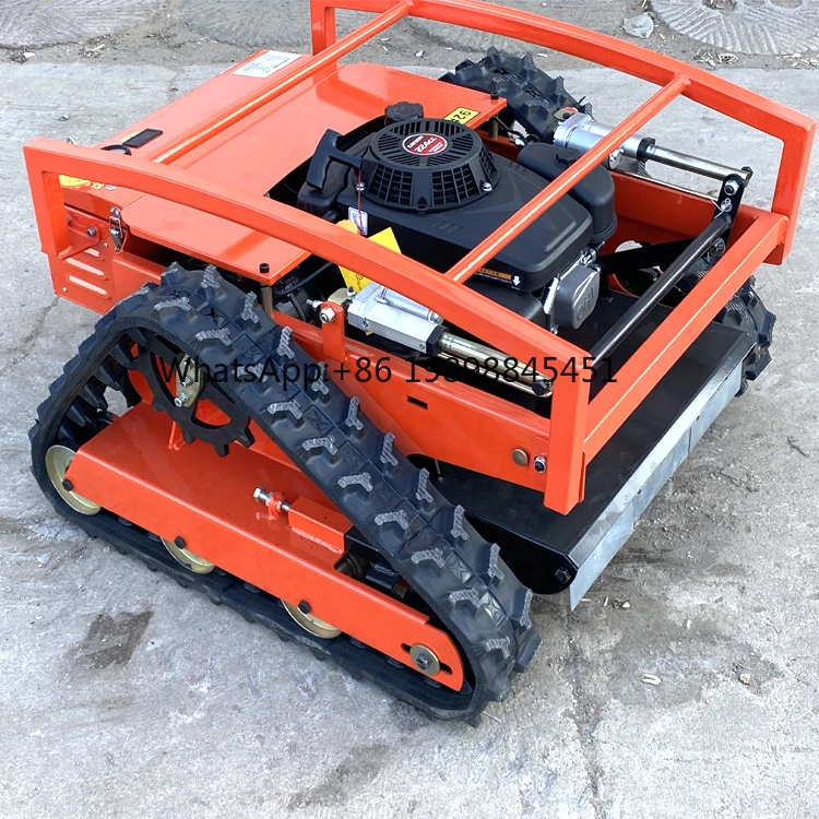 Electric Start 224cc Remote Control Slope Lawn Mower with Brushless Drive Motor