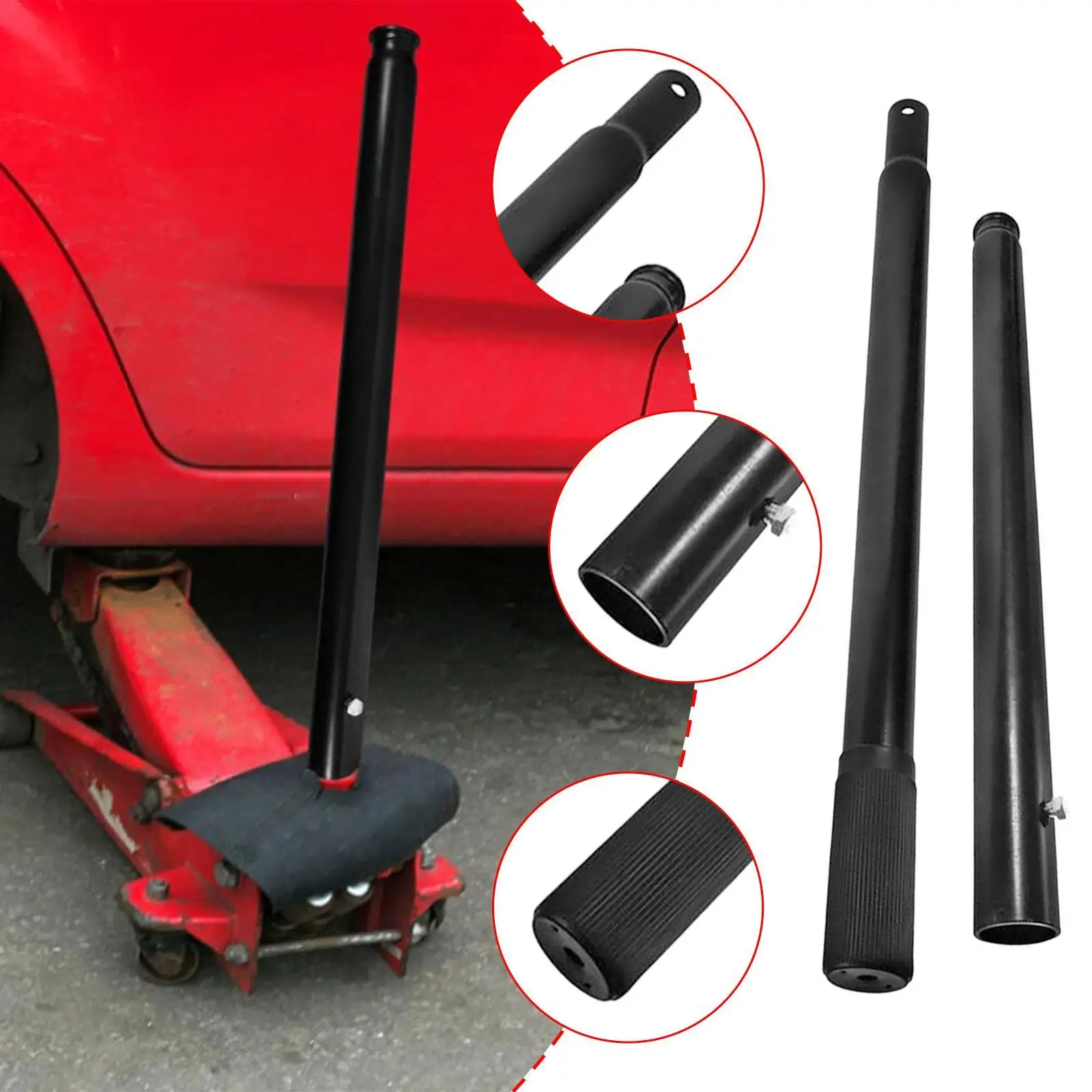 

Horizontal Hydraulic Jack Handle Black 3 Ton Metal Professional Wear Resistant Practical Sturdy Car Jack Accessory Hand Rod