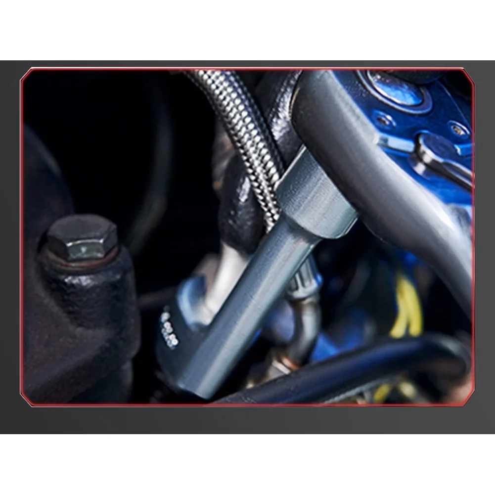 6pc 1/2 Inch Drive L Shaped Diesel Fuel Injector Line Socket Wrench Set High Carbon Steel For Engine Repair Hand Tools Kit