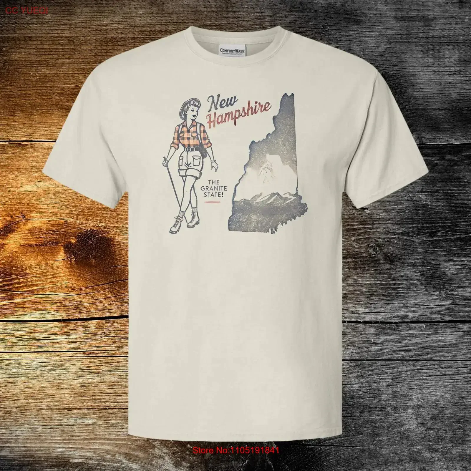 Vintage New Hampshire T Shirt Retro Granite State Apparel vintage Washed Top For Everyday Wear Slightly Comfortable fashion