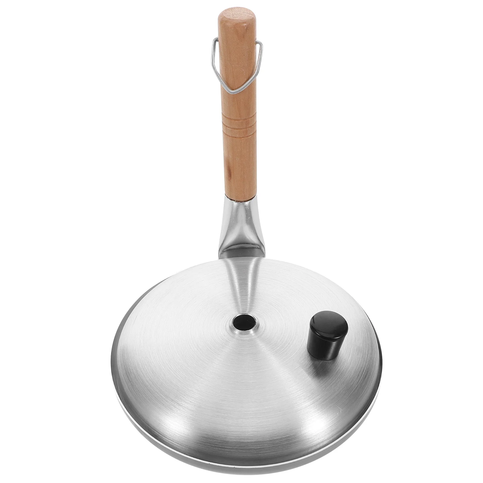 Parent-child Egg Pan with Lid Frying Japanese Cooking Breakfast Skillet Wooden Poacher