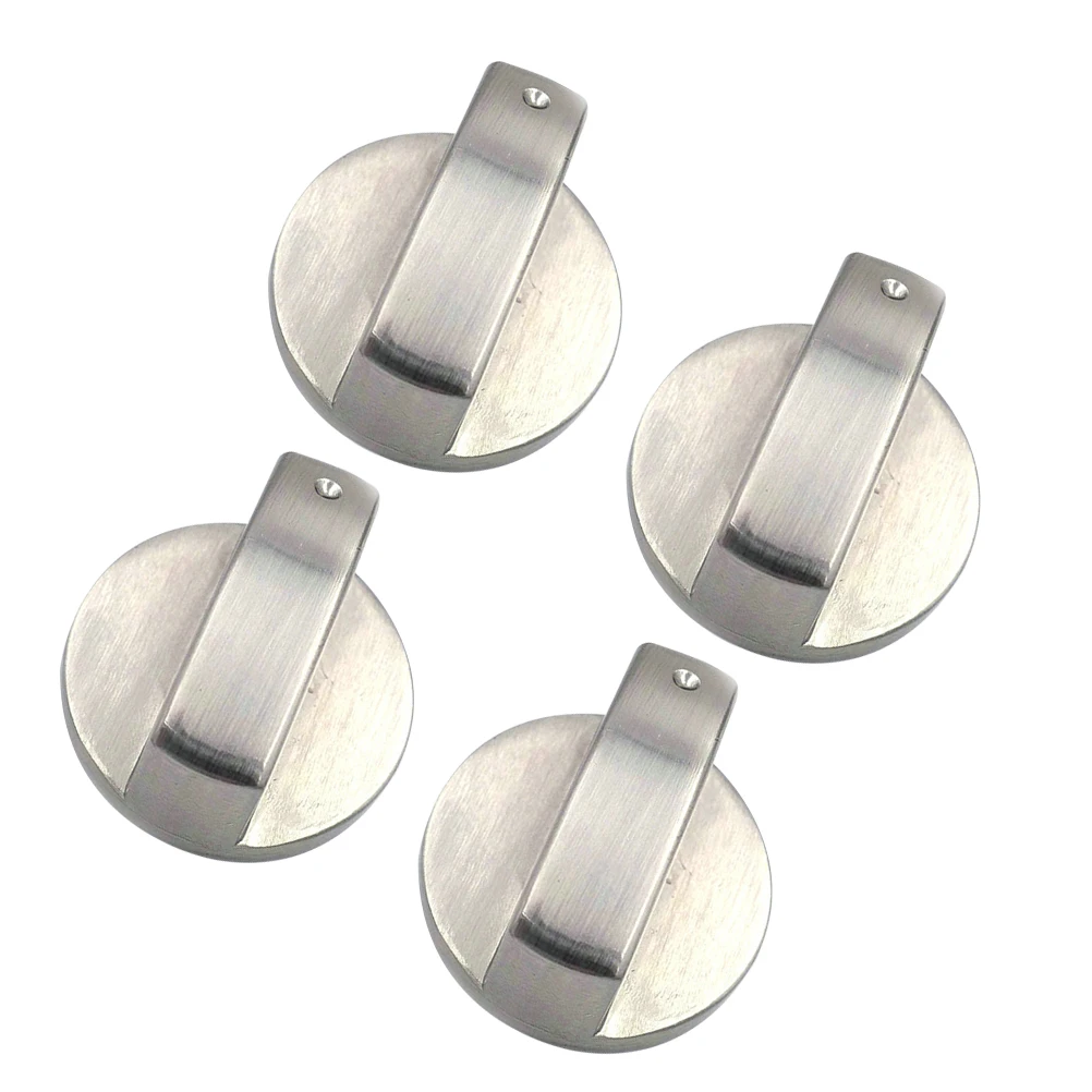 

4 Pcs Gas Stove Knob Replacement Universal Button Switch Metal Ignition Burner Control Adjustable Knobs Long Lasting Easy