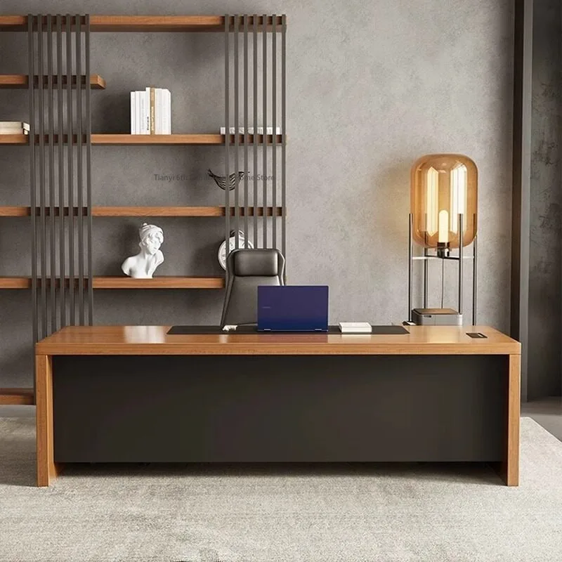 

Скандинавский креативный офисный стол из массива дерева, современный простой административный компьютерный стол, премиальная креативная мебель для бизнеса, mesas FYDD