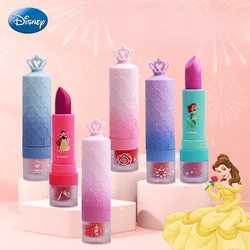 Originale Disney cartoon real girls frozen Lipstick Cosmetics Girls Safe Baby princess Lip Gloss girls toys regalo di compleanno