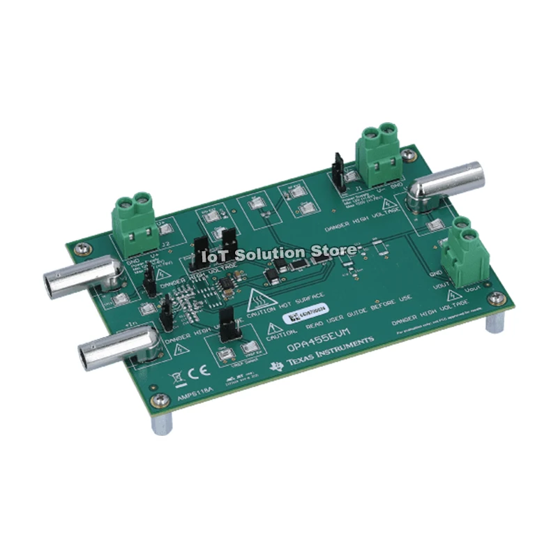 OPA455EVM 150-V, wide bandwidth 6.5-MHz, high-slew rate 32-V/µs unity-gain stable evaluation module
